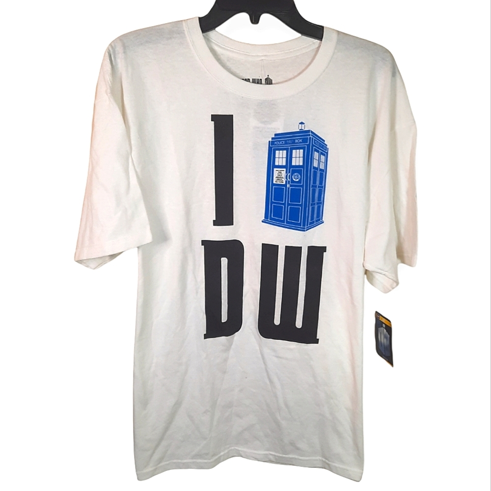 NWT Doctor Who I Tardis DW Exclusive Limited Shirt WHITE